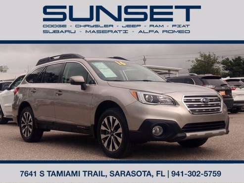 2016 Subaru Outback Limited GPS All Safety Features LOADED Factory for sale in Sarasota, FL