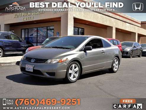 2007 Honda Civic EX Coup, Manual Transmission, Sunroof - cars & for sale in Palm Desert , CA