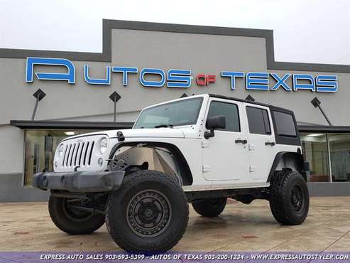 2016 JEEP WRANGLER UNLIMITED SPORT/4X4/65K MILES/ WHITE/ WE... for sale in Tyler, TX