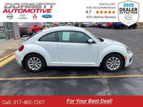2019 VW Volkswagen Beetle coupe WHITE - cars & trucks - by dealer -... for sale in Terre Haute, IN