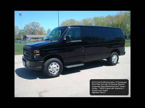 2012 Ford Econoline E-350 XL Super Duty 12 Passenger or Cargo Van for sale in Highland Park, IL