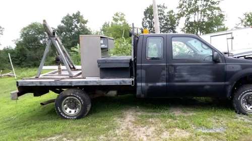 1999 FORD F250 4X4 XCAB FLAT BED GOOD OLE TRUCK LOW PRICE - cars &... for sale in Gorham, ME