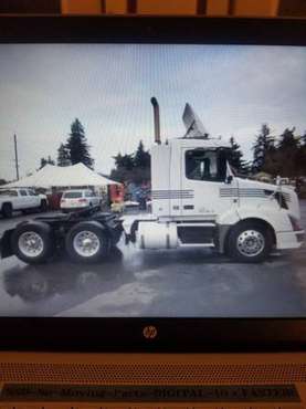2009 Volvo 3 axle day cab AutoShift 766k white - cars & trucks - by... for sale in East Portland Gresham Oregon, OR