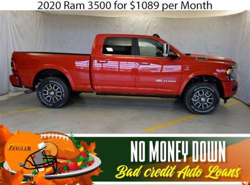 $1089/mo 2020 Ram 3500 Bad Credit & No Money Down OK - cars & trucks... for sale in Aurora, IL