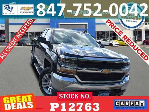 ✔️2017 Chevrolet Silverado 1500 LT 4WD Certified Bad Credit Ok... for sale in Fox_Lake, IL