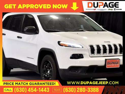 196/mo - 2017 Jeep Cherokee Sport - - by dealer for sale in Glendale Heights, IL