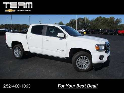 2018 GMC Canyon SLE1 pickup White - cars & trucks - by dealer -... for sale in Goldsboro, NC