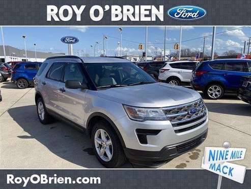 2018 Ford Explorer SUV Base - Ford Ingot Silver Metallic - cars & for sale in St Clair Shrs, MI