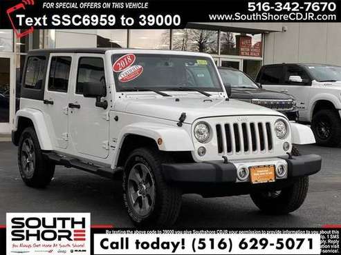 2018 Jeep Wrangler JK Unlimited Sahara SUV - - by for sale in Inwood, NY