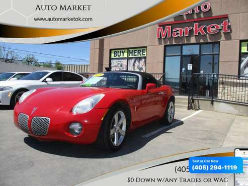 2008 Pontiac Solstice Base 2dr Convertible 0 Down WAC/Your Trade for sale in Oklahoma City, OK