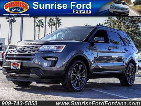2018 Ford Explorer XLT FWD * CALL TODAY .. DRIVE TODAY! O.A.D. * for sale in Fontana, CA