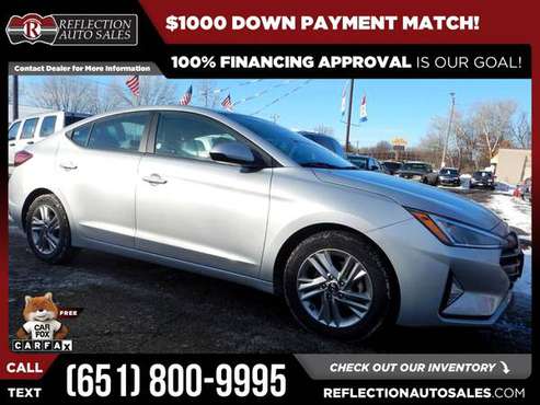 2019 Hyundai Elantra SEL FOR ONLY 287/mo! - - by for sale in Oakdale, MN