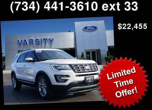 2016 Ford Explorer Limited - cars & trucks - by dealer - vehicle... for sale in Ann Arbor, MI