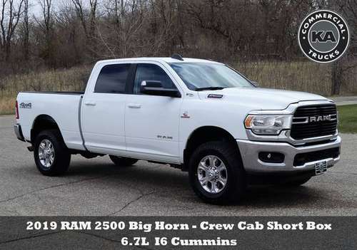 2019 RAM 2500 Big Horn - Crew Cab - 4WD 6 7L I6 Cummins (586285) for sale in Dassel, MN