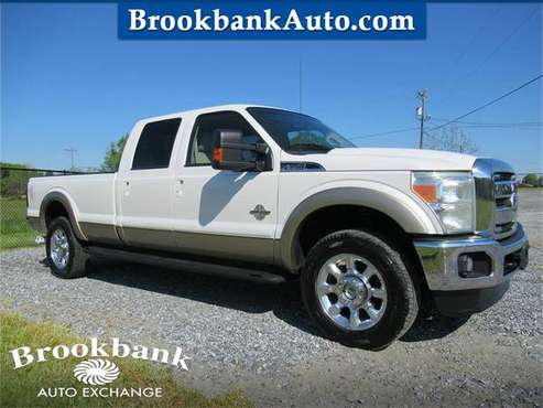 2011 FORD F350 SUPER DUTY LARIAT, White APPLY ONLINE for sale in Summerfield, TN