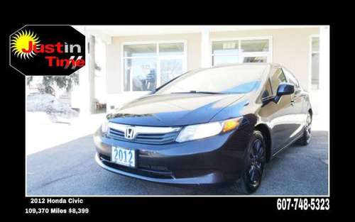 2012 HONDA CIVIC LX AUTO - - by dealer - vehicle for sale in ENDICOTT, NY