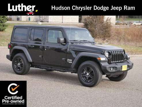 2020 Jeep Wrangler Unlimited Sport S - cars & trucks - by dealer -... for sale in Hudson, MN