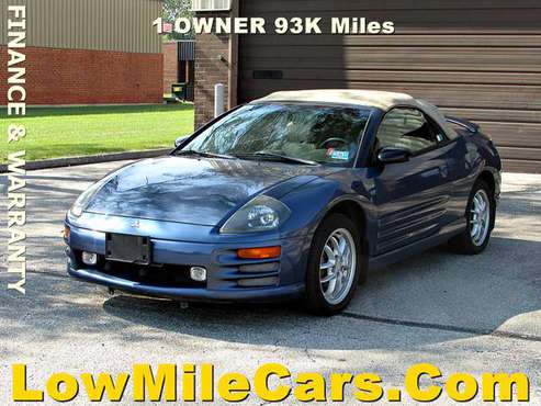 low miles 2002 Mitsubishi Eclipse GT convertiable 93k for sale in Willowbrook, IL