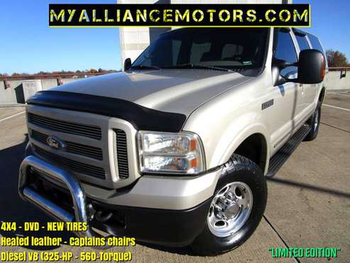 ►(RARE!) Ford EXCURSION DIESEL 4x4 Heated leather DVD new tires -... for sale in Springfield►►myalliancemotors.com, MO