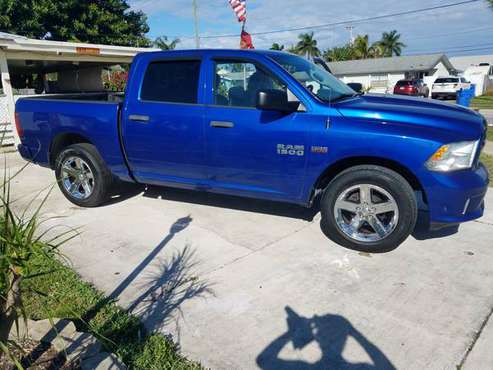 2015 Ram 1500 Tradesman Crew Cab V8 5 7L HEMI 67, 000 Miles Blue for sale in Palm Beach Gardens, FL
