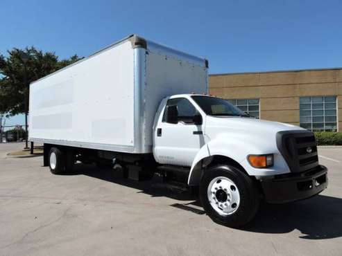 2012 Ford F750 26 FOOT BOX TRUCK W/CUMMINS with 15.14 sm, 80000 psi... for sale in Grand Prairie, TX