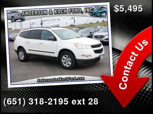 2012 Chevrolet Chevy Traverse LS Anderson & Koch Ford - cars & for sale in North Branch, MN
