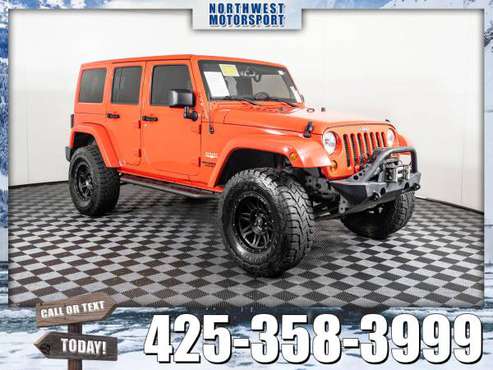 Lifted 2013 *Jeep Wrangler* Unlimited Sahara 4x4 - cars & trucks -... for sale in PUYALLUP, WA