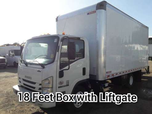 2018 ISUZU NPR HD 18ft BOX TRUCK WITH LIFTGATE-MILES 99560 - cars & for sale in San Jose, CA
