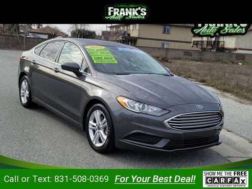 2018 Ford Fusion SE sedan GRAY - - by dealer - vehicle for sale in Salinas, CA