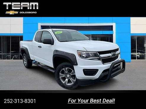 2017 Chevy Chevrolet Colorado LS pickup White for sale in Goldsboro, NC