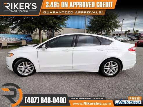 $122/mo - 2016 Ford Fusion SE - 100 Approved! - cars & trucks - by... for sale in Kissimmee, FL
