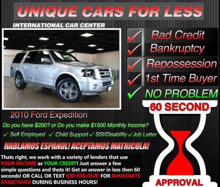 2010 Ford Expedition * Bad Credit ? W/ $1500 Month Income OR $200 DOWN for sale in Lombard, IL