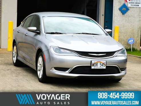 2016 Chrysler 200 Limited Sedan, Backup Cam, Auto, 4-Cyl, Silver for sale in Pearl City, HI