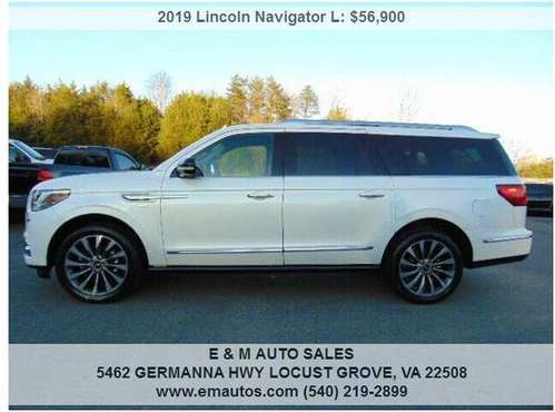 2019 Lincoln Navigator L Select One Owner - cars & trucks - by... for sale in LOCUST GROVE, VA