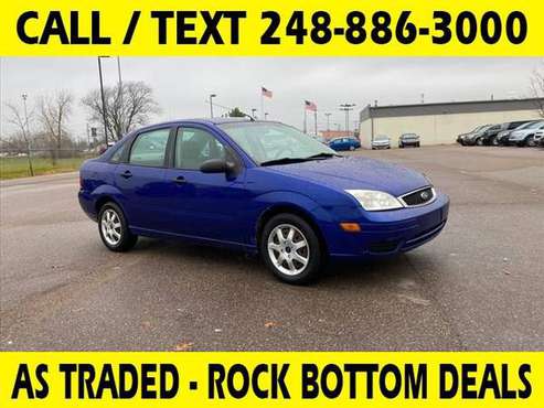 2005 Ford Focus ZX4 SE - sedan - cars & trucks - by dealer - vehicle... for sale in Waterford, MI