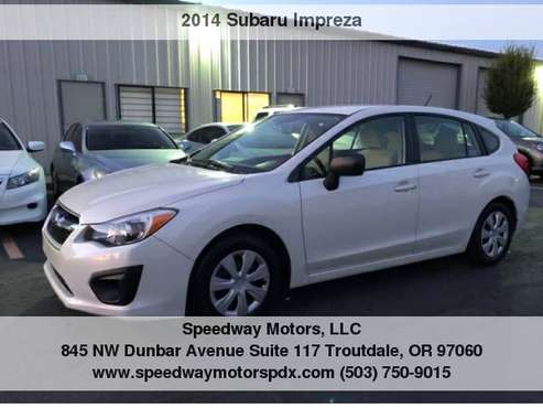 2014 Subaru Impreza Hatchback, Clean Title, Low Miles Only 31K!! 1... for sale in Troutdale, OR
