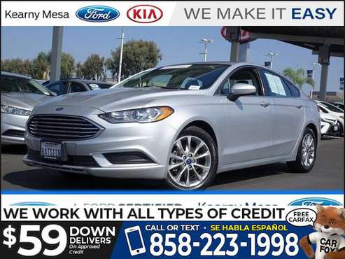 2017 Ford Fusion SE - cars & trucks - by dealer - vehicle automotive... for sale in San Diego, CA