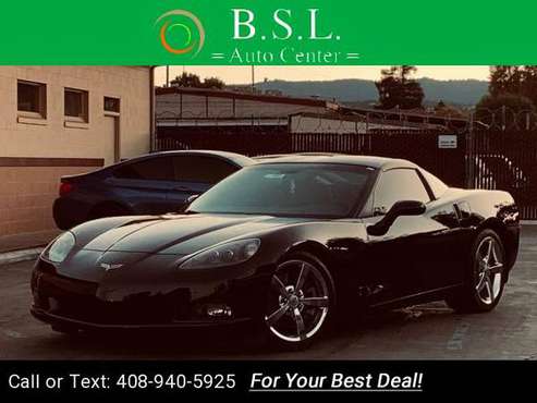2008 Chevy Chevrolet Corvette Base 2dr Coupe coupe BLK - cars &... for sale in Redwood City, CA