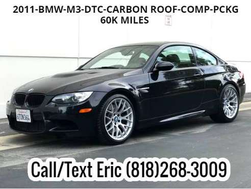 2011 *BMW* *M3* Competition pkg - DCT - Carbon Roof *60k miles* for sale in Van Nuys, CA