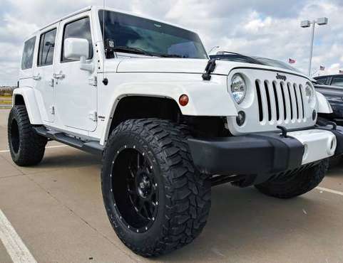 2015 JEEP WRANGLER UNLIMITED - LIFTED LEATHER BAD BOY - cars &... for sale in Ardmore, TX