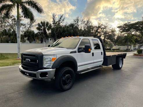 2015 Ford F-450 Crew Cab Flatbed Dually 6 7 Diesel 95k Miles! for sale in Estero, FL