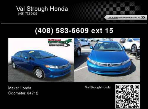 2012 Honda Civic LX for sale in Seaside, CA