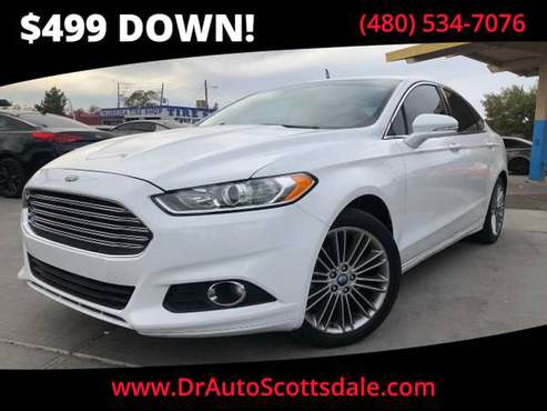 2013 *Ford* *Fusion* *4dr Sedan SE FWD* White - cars & trucks - by... for sale in Scottsdale, AZ