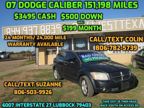 2007 DODGE CALIBER SXT for sale in Lubbock, TX