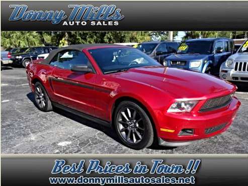 2012 FORD MUSTANG-V6-RWD-2DR CONVERTIBLE- 56K MILES!!! $10,500 for sale in largo, FL