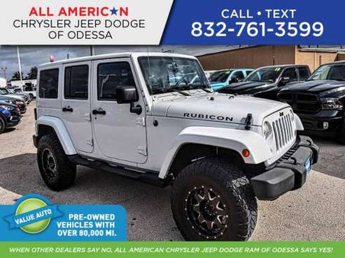 2013 Jeep Wrangler Unlimited 4WD 4dr Rubicon for sale in Odessa, TX