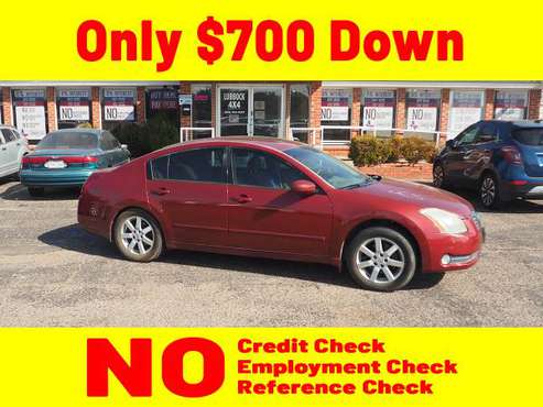 2005 RED NISSAN MAXIMA for $700 Down - cars & trucks - by dealer -... for sale in Lubbock, TX