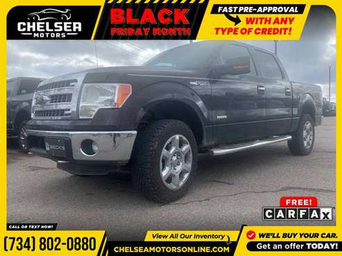 $374/mo - 2013 Ford F-150 XLTCrew Cab - Easy Financing! - cars &... for sale in Chelsea, MI