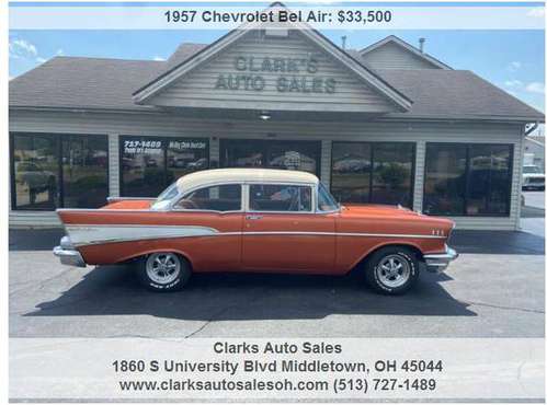 1957 Chevrolet Bel Air 2 door, sweet car - - by dealer for sale in Middletown, OH