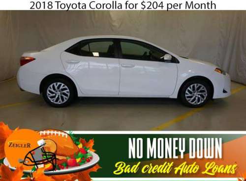 $204/mo 2018 Toyota Corolla Bad Credit & No Money Down OK - cars &... for sale in Plainfield, IL